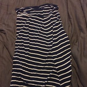 Striped maxi skirt